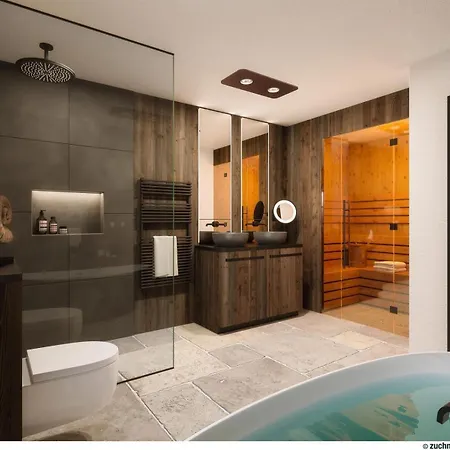 別荘 Tomtegl-bergchalet-no-7-mit-privatsauna-infinitypool-kamin-fitnessraum-1500m-seehoehe ホーホ